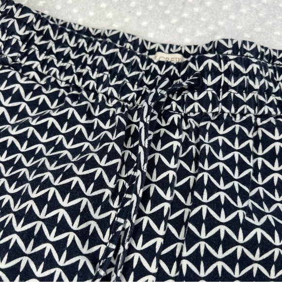 J.Crew. Navy blue & white patterned pants - Picture 4 of 7